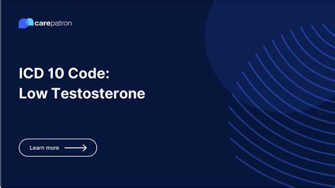 icd code low testosterone|E29.1